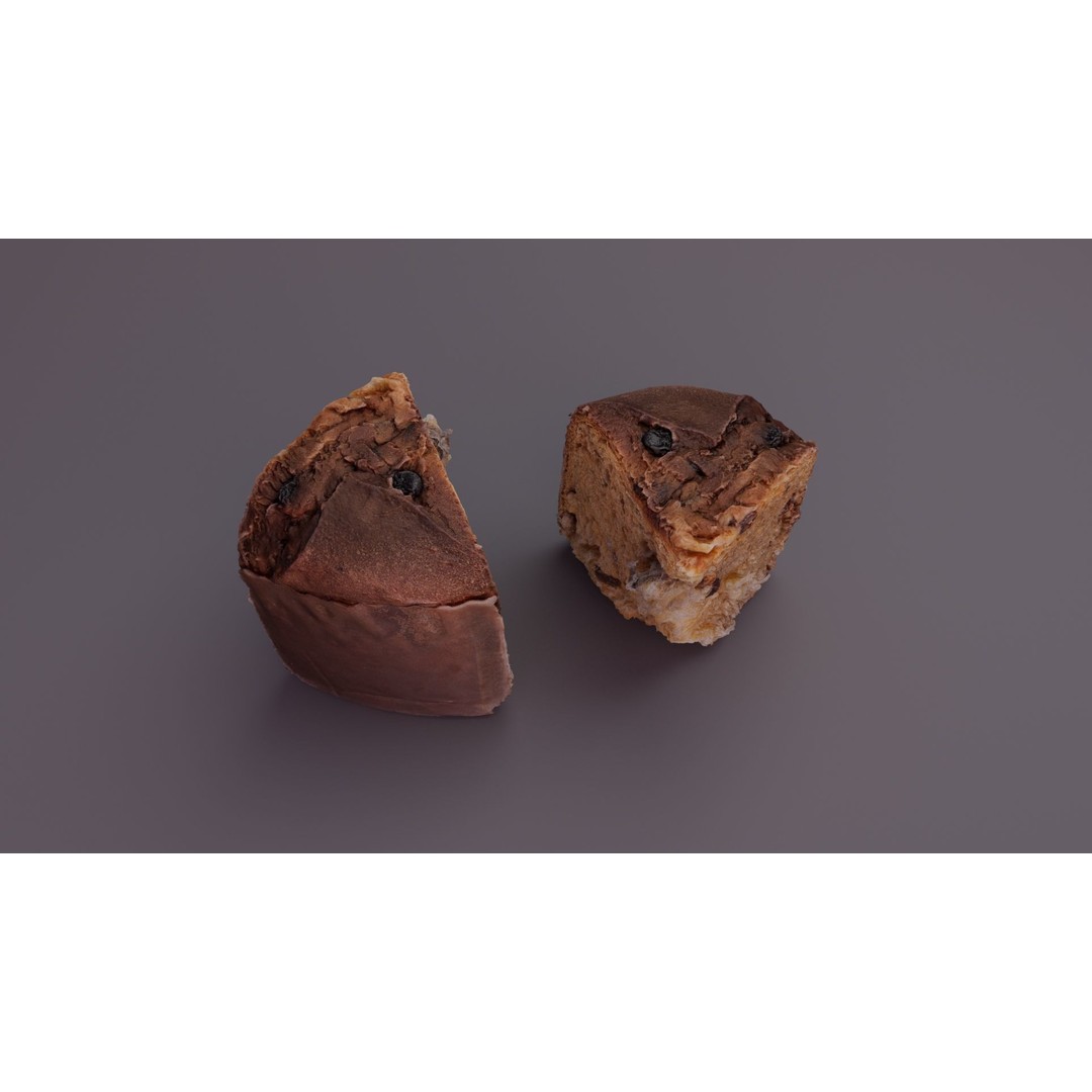 Panettone 3D Model – Realistic Christmas Dessert, FBX, PBR - View 15