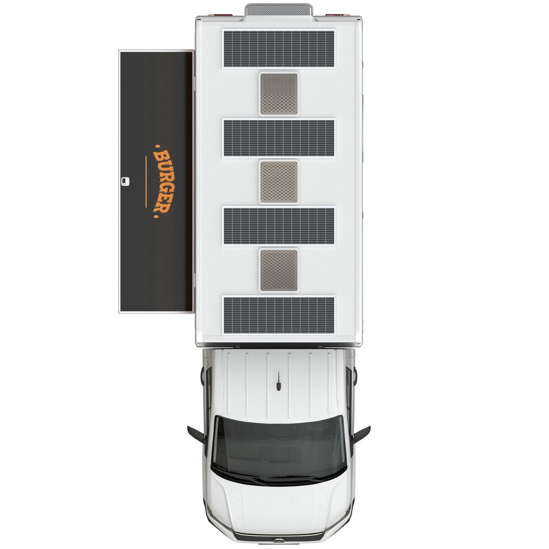 VW Crafter Food Truck 3D Model – Detailed Vehicle with Kitchen Equipment, FBX - View 13