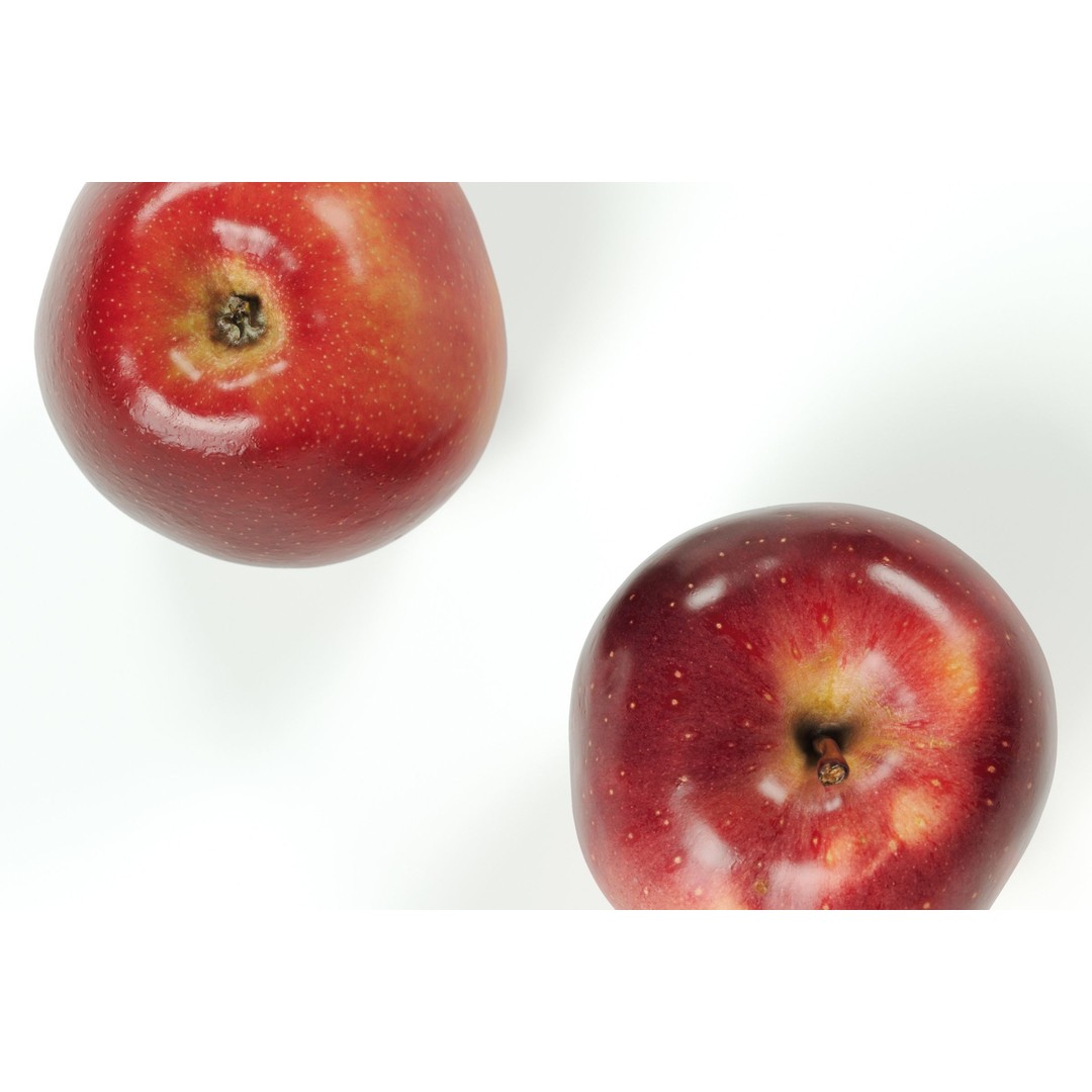 Red Apple 3D Model – Photorealistic Fruit Asset, FBX, OBJ - View 6