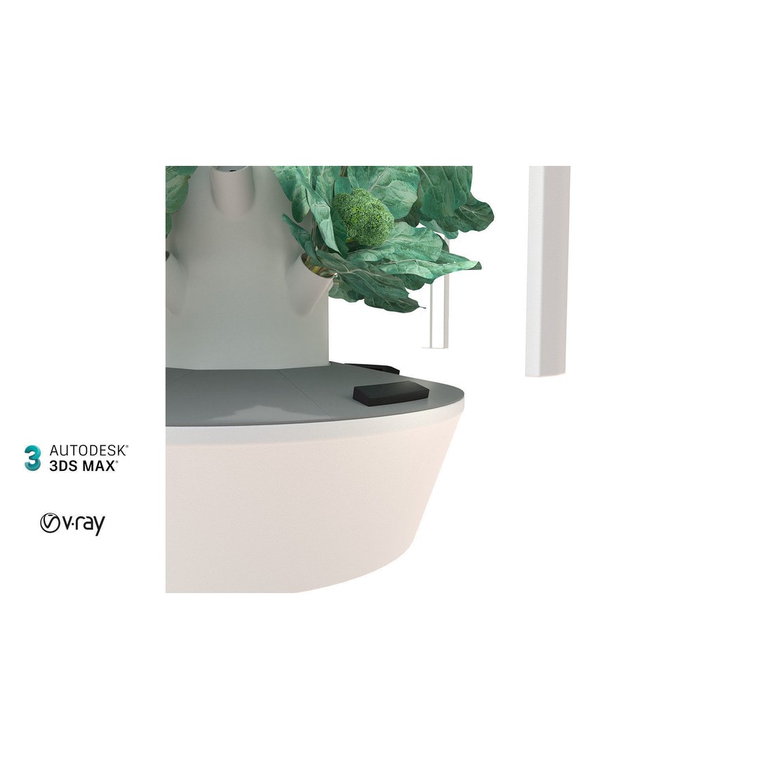 Hydroponics 3D Model – Detailed Plant System, FBX & Blender Formats - View 10