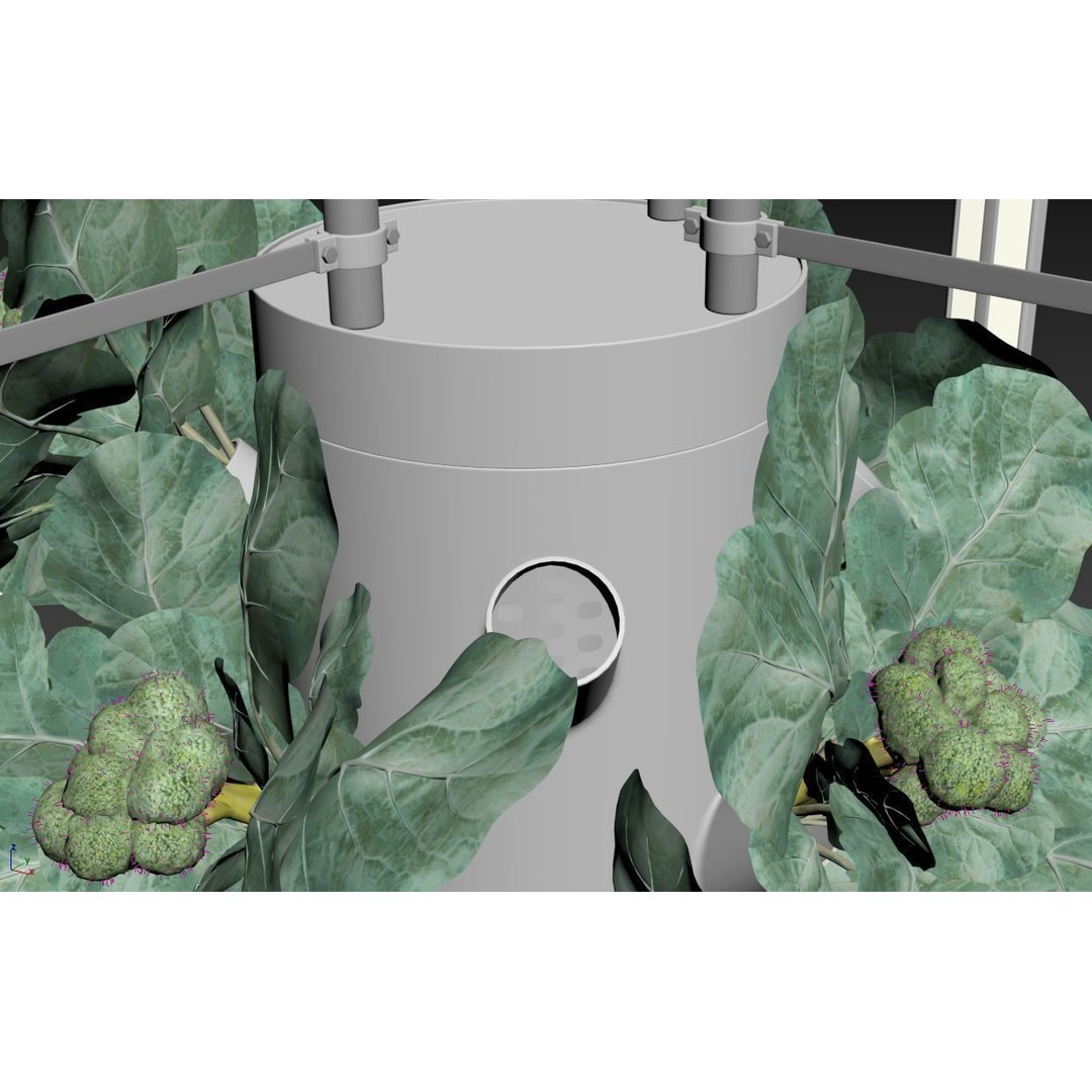 Hydroponics 3D Model – Detailed Plant System, FBX & Blender Formats - View 16