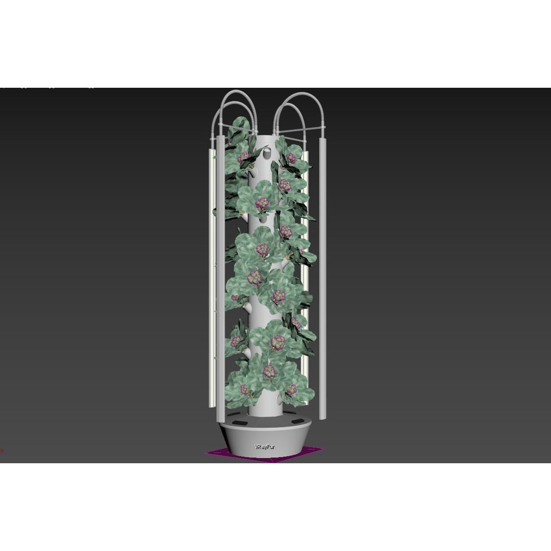 Hydroponics 3D Model – Detailed Plant System, FBX & Blender Formats - View 21