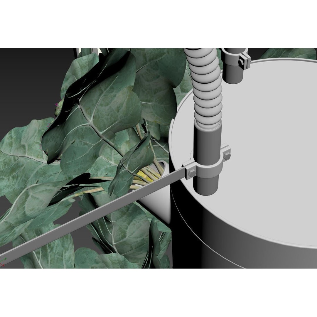 Hydroponics 3D Model – Detailed Plant System, FBX & Blender Formats - View 27