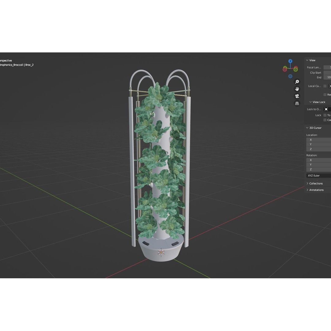 Hydroponics 3D Model – Detailed Plant System, FBX & Blender Formats - View 29