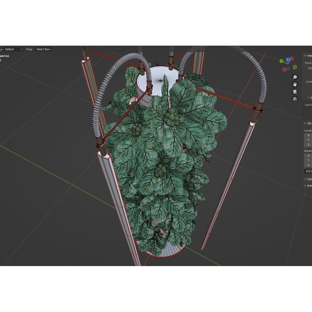 Hydroponics 3D Model – Detailed Plant System, FBX & Blender Formats - View 32