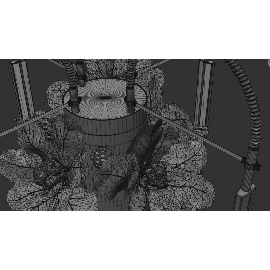 Hydroponics 3D Model – Detailed Plant System, FBX & Blender Formats - View 34