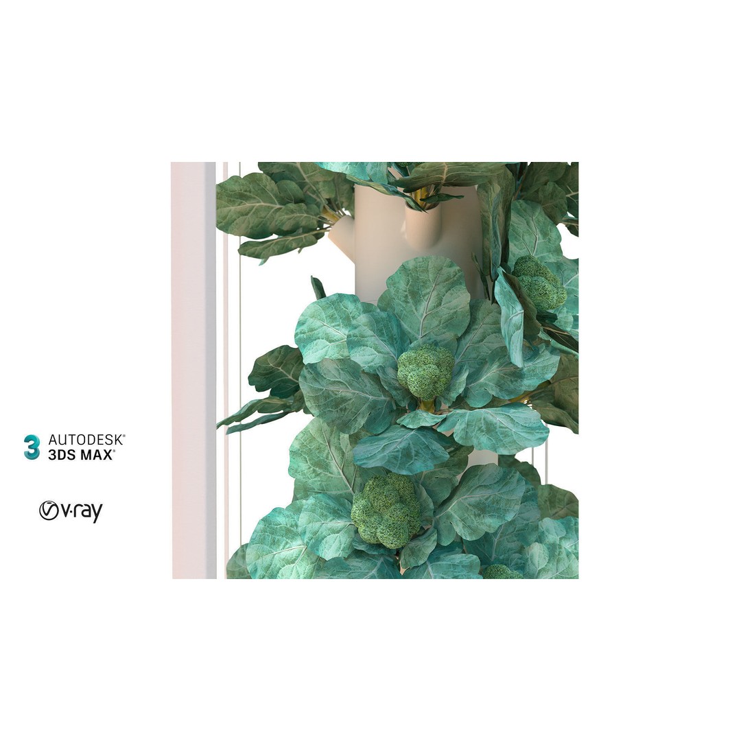 Hydroponics 3D Model – Detailed Plant System, FBX & Blender Formats - View 7