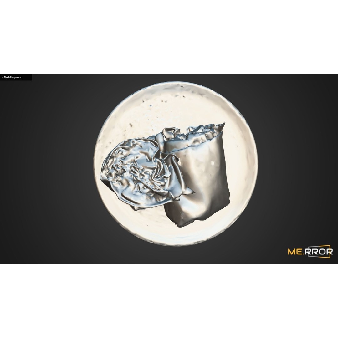 Salmon Salad Wrap 3D Model – High Poly Scanned Asset, FBX, OBJ - View 13
