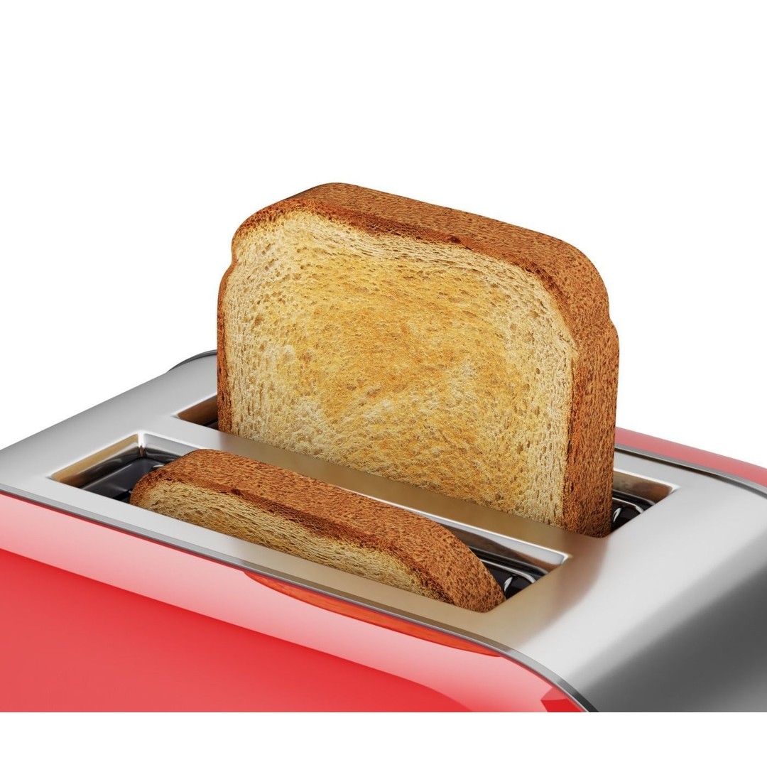 Toaster 3D Model – Retro Kitchen Appliance with Textures, FBX & OBJ - View 10