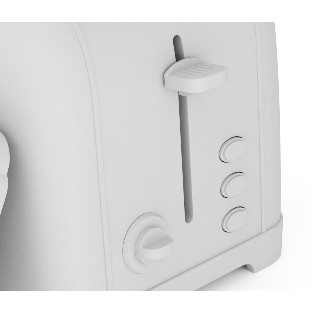 Toaster 3D Model – Retro Kitchen Appliance with Textures, FBX & OBJ - View 14