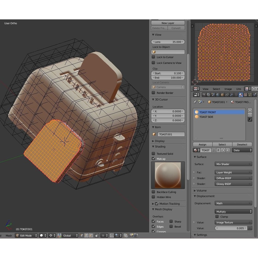 Toaster 3D Model – Retro Kitchen Appliance with Textures, FBX & OBJ - View 16