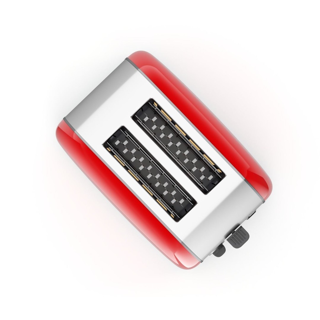 Toaster 3D Model – Retro Kitchen Appliance with Textures, FBX & OBJ - View 8