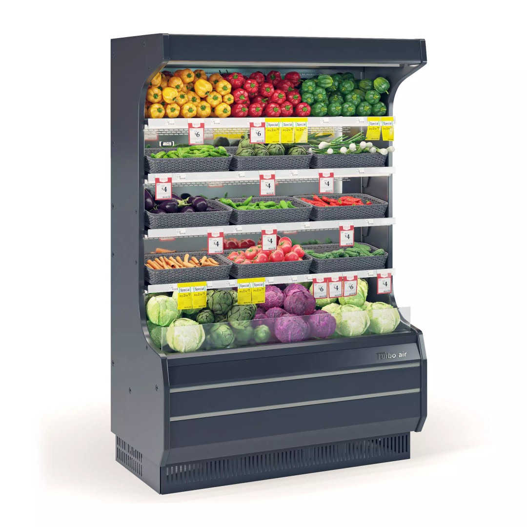 Vegetables Display Fridge 3D Model – Realistic Supermarket Asset, FBX, OBJ - View 2