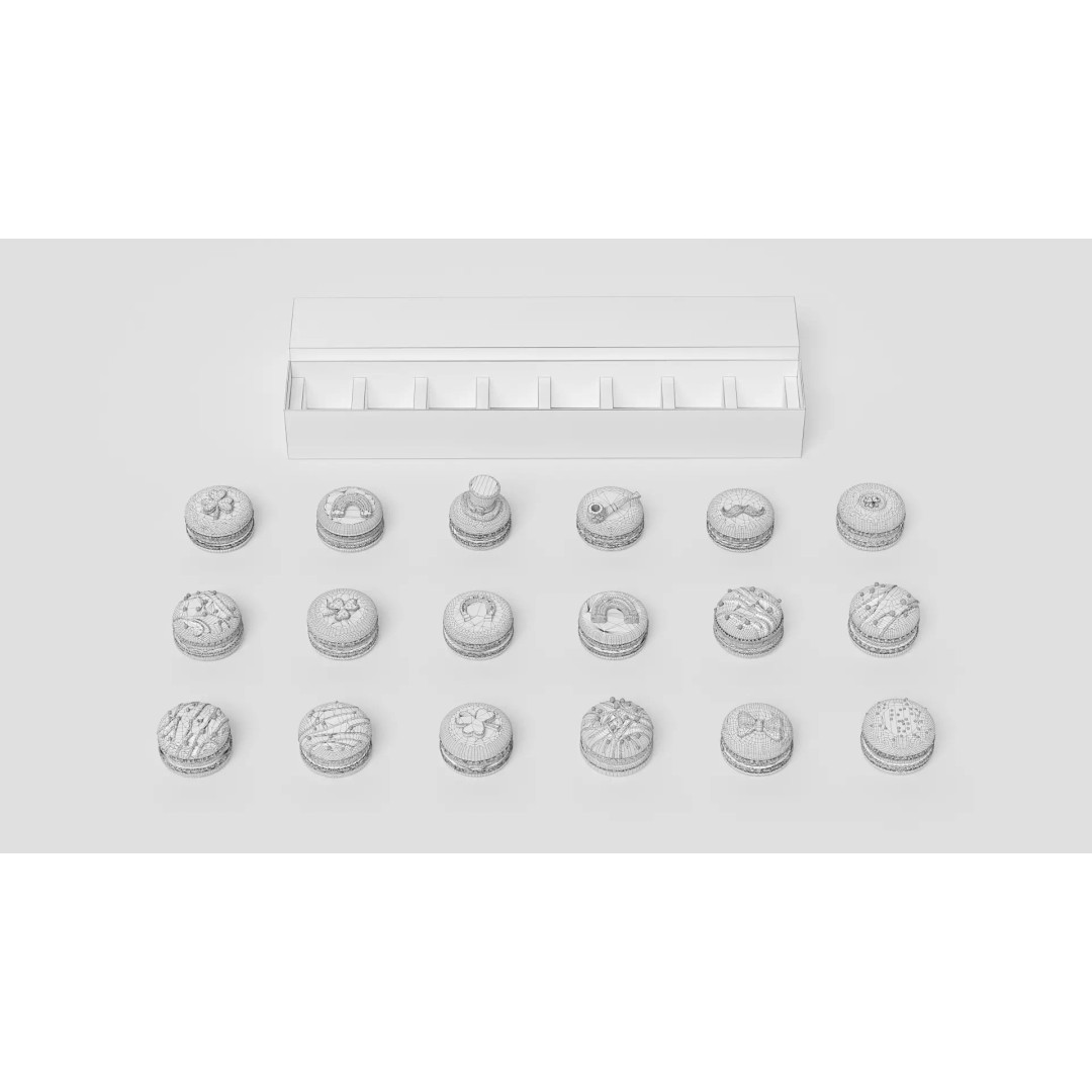 St Patrick's Day Macaron 3D Model – PBR Textured, Multiple Formats
