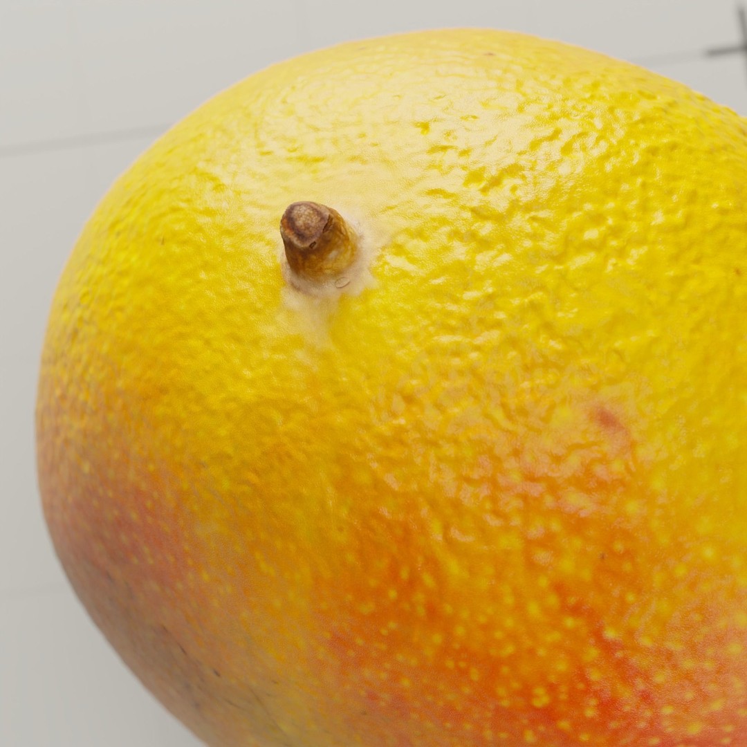 Photorealistic Mango 3D Model – High Poly, PBR Textures, Blender - View 10