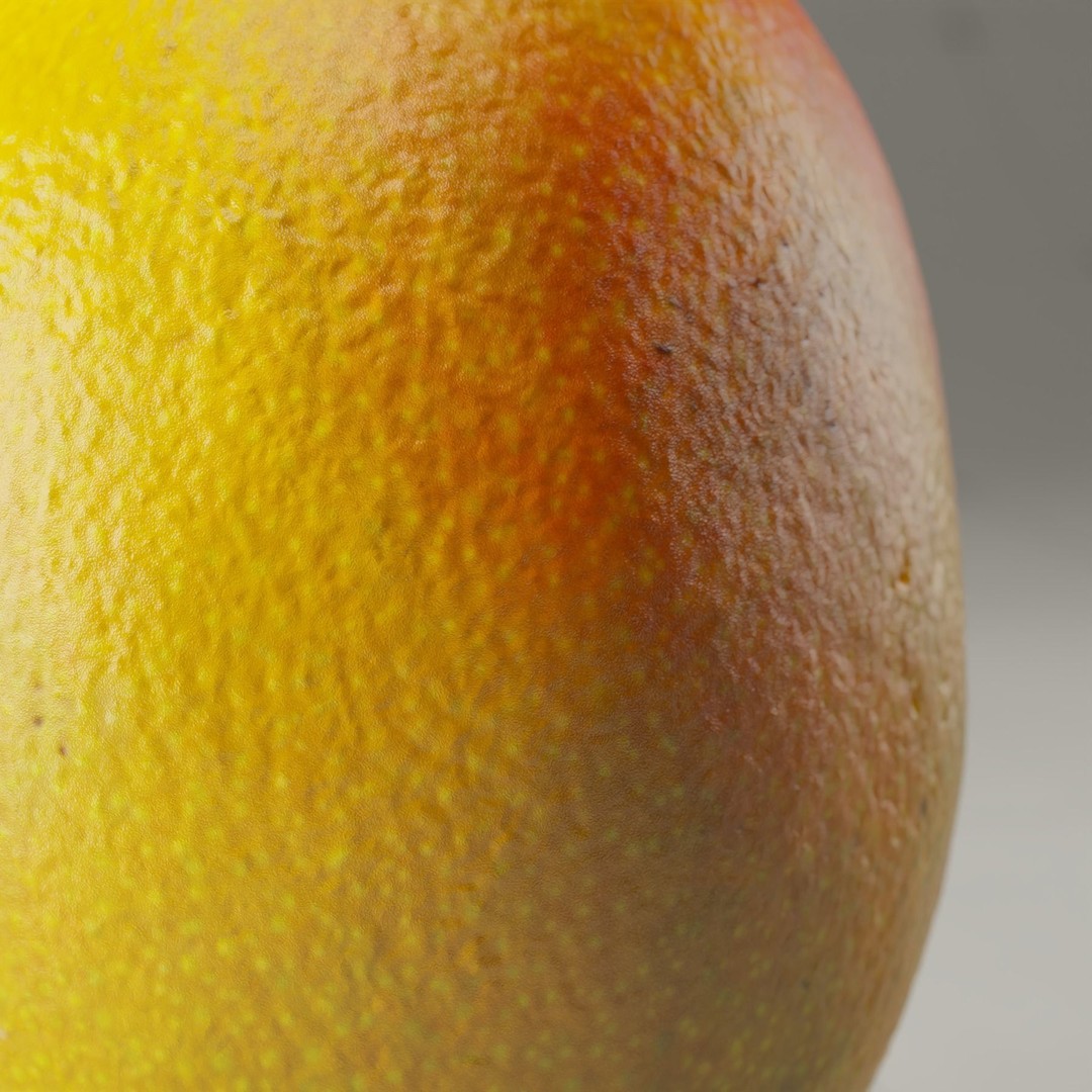 Photorealistic Mango 3D Model – High Poly, PBR Textures, Blender - View 11