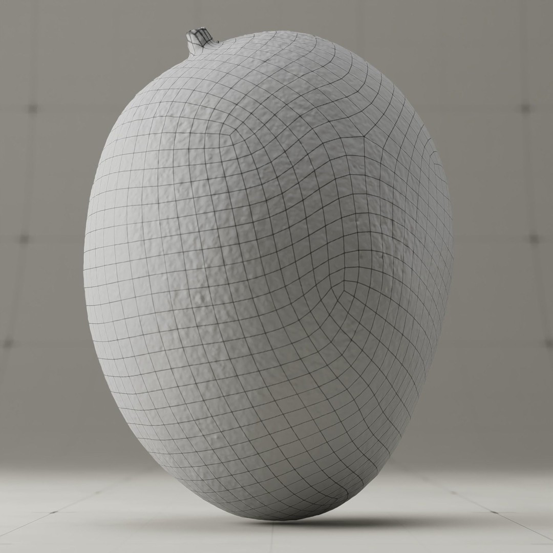 Photorealistic Mango 3D Model – High Poly, PBR Textures, Blender - View 12