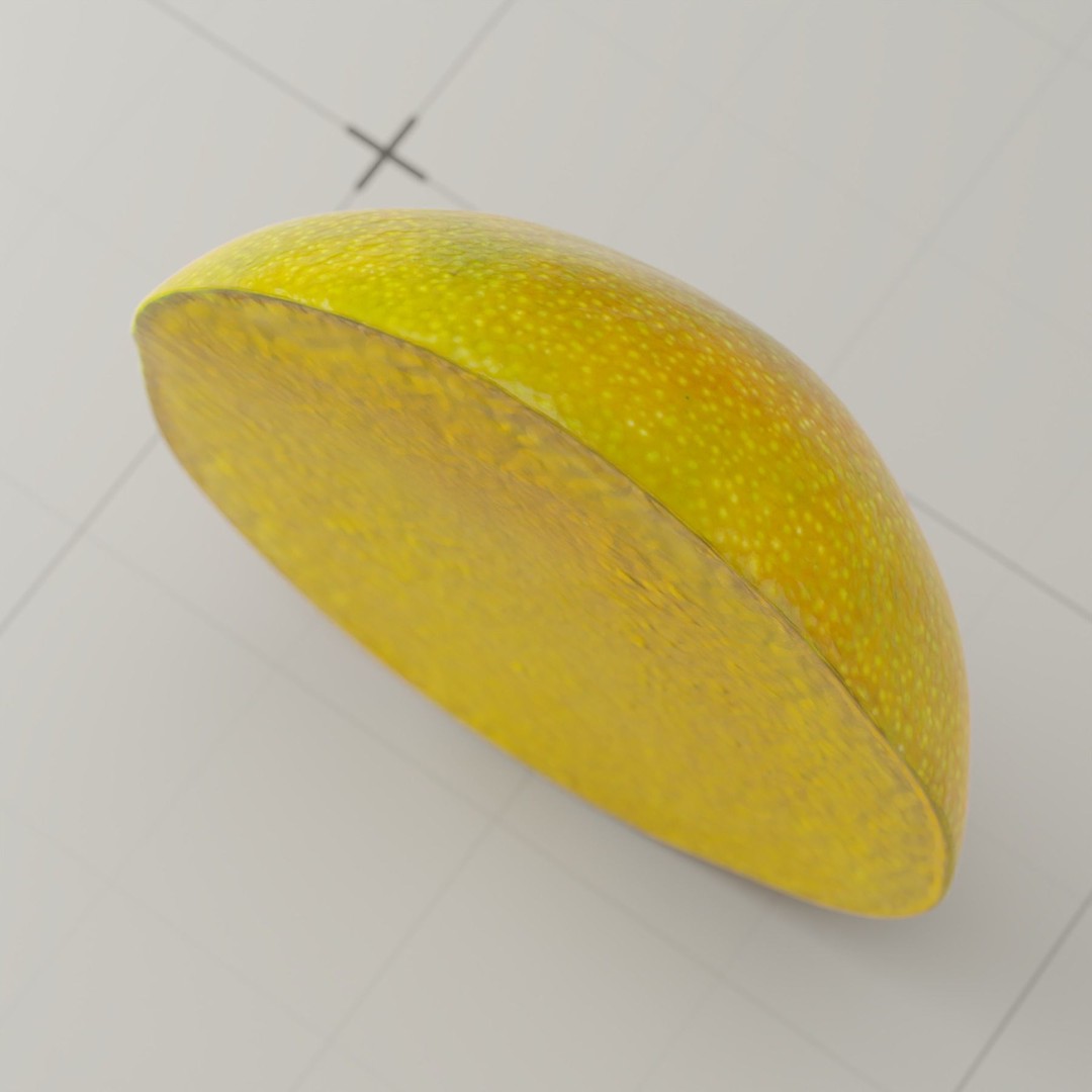 Photorealistic Mango 3D Model – High Poly, PBR Textures, Blender - View 15