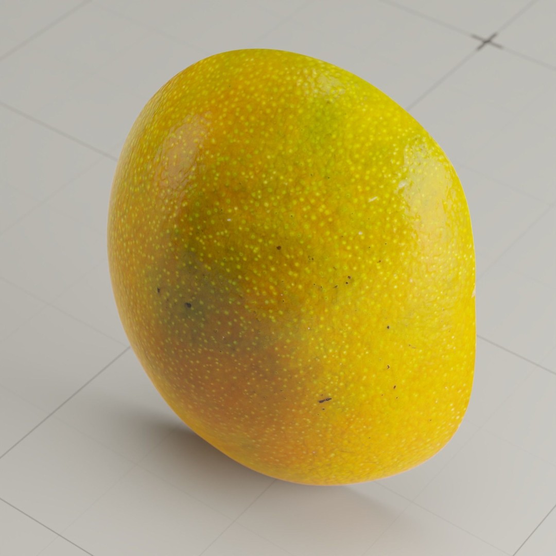 Photorealistic Mango 3D Model – High Poly, PBR Textures, Blender - View 16