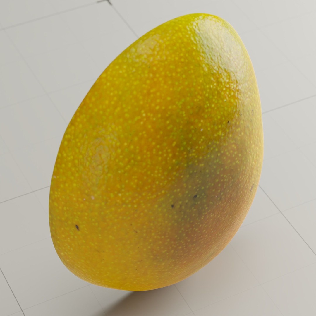Photorealistic Mango 3D Model – High Poly, PBR Textures, Blender - View 17