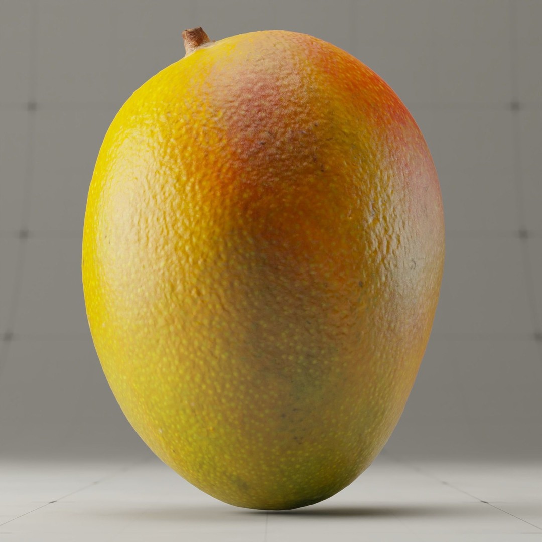 Photorealistic Mango 3D Model – High Poly, PBR Textures, Blender - View 4