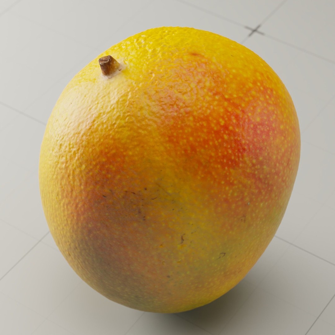 Photorealistic Mango 3D Model – High Poly, PBR Textures, Blender - View 5