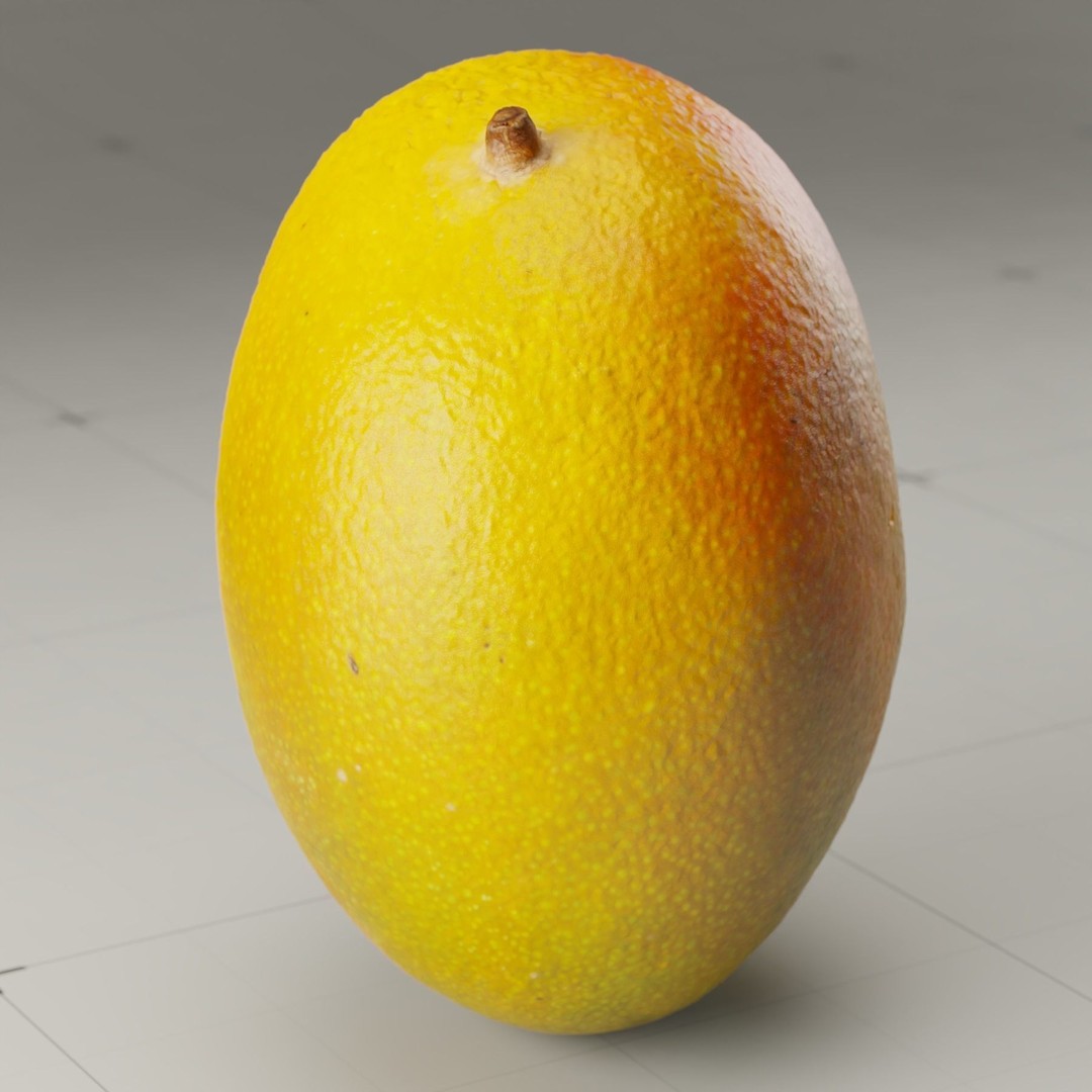 Photorealistic Mango 3D Model – High Poly, PBR Textures, Blender - View 8