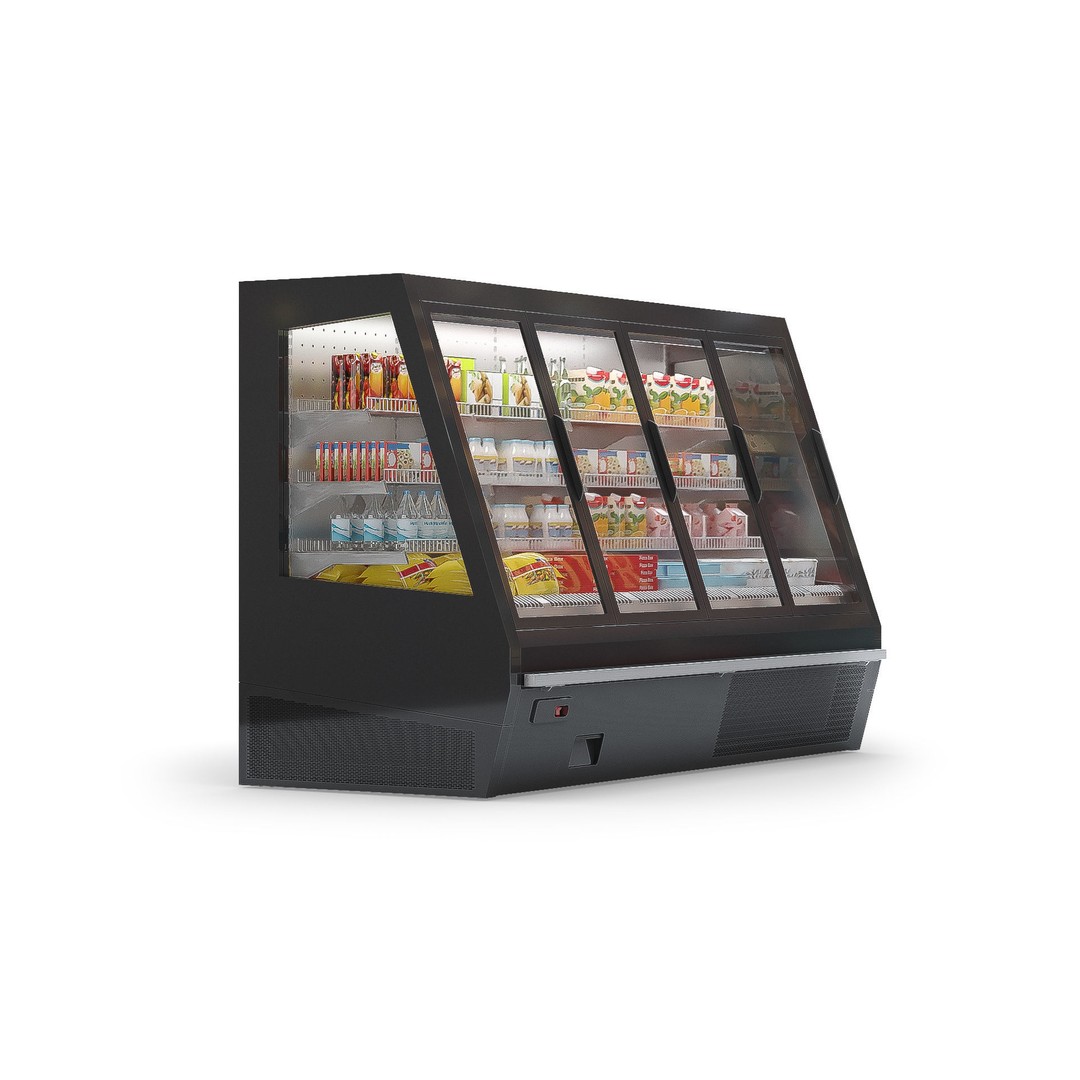 Refrigerated Display Case 3D Model – High Poly PBR Asset, FBX, OBJ - View 7