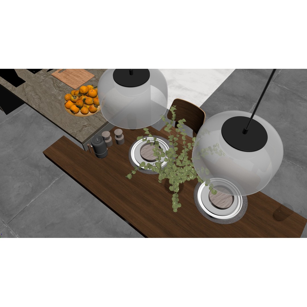 Modern Kitchen 3D Model – Minimalist Design for Archviz, FBX - View 27