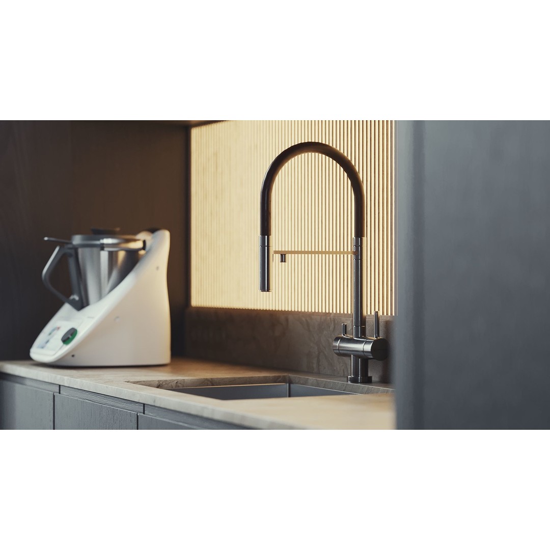 Modern Kitchen 3D Model – Minimalist Design for Archviz, FBX - View 4