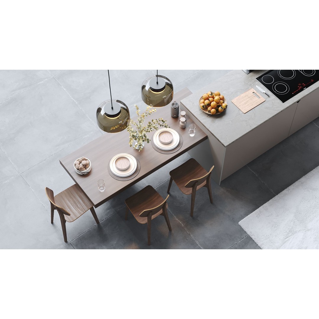 Modern Kitchen 3D Model – Minimalist Design for Archviz, FBX - View 5