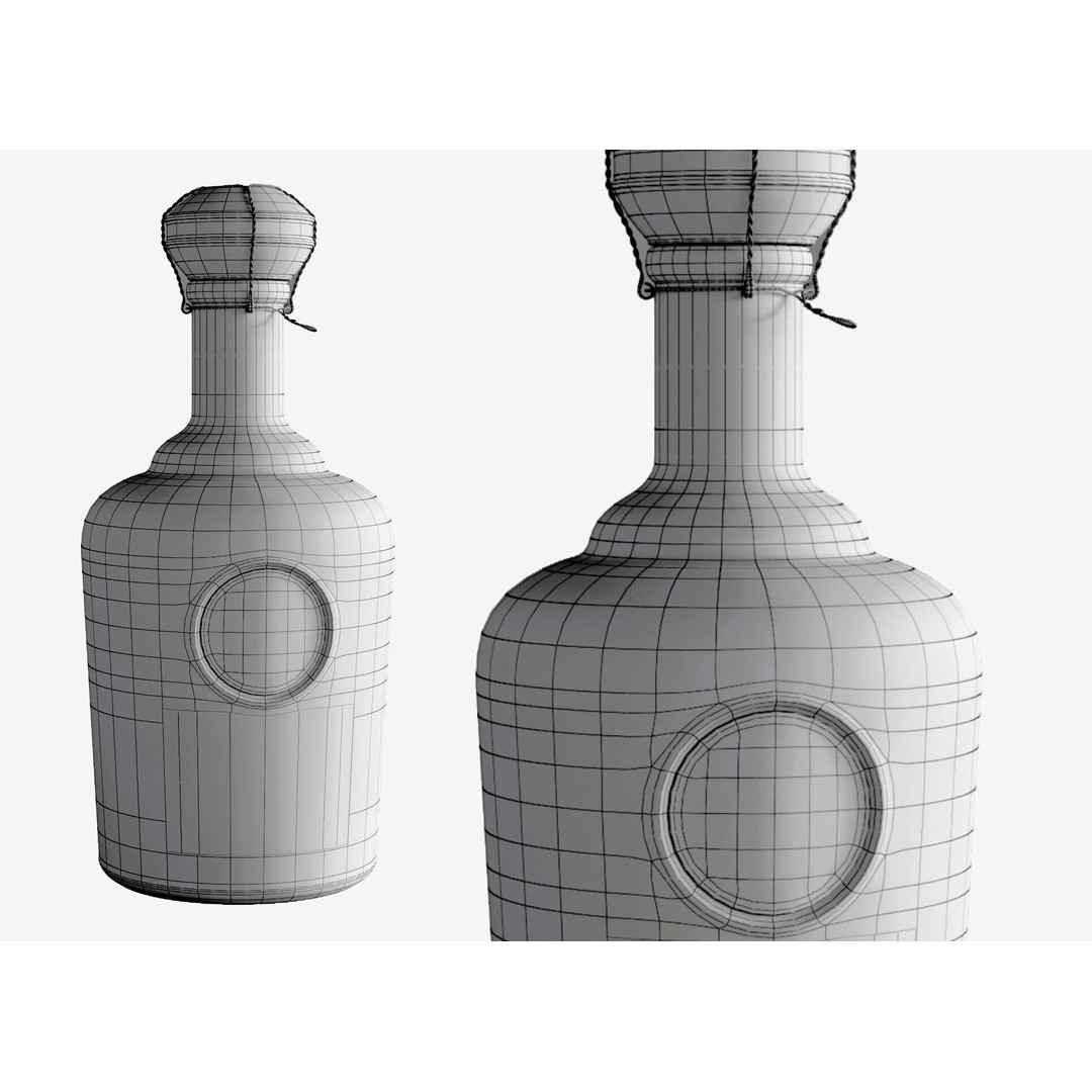 Ambassador Bottle 3D Model – High-Poly PBR Beverage Asset, FBX, 3dsMax
