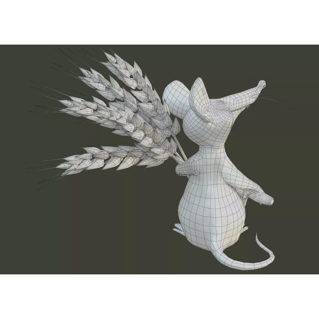 Field Mouse 3D Model – Low Poly Character, Game Ready, FBX