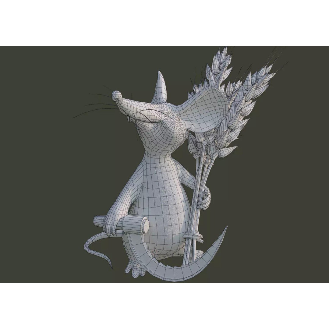 Field Mouse 3D Model – Low Poly Character, Game Ready, FBX - View 13