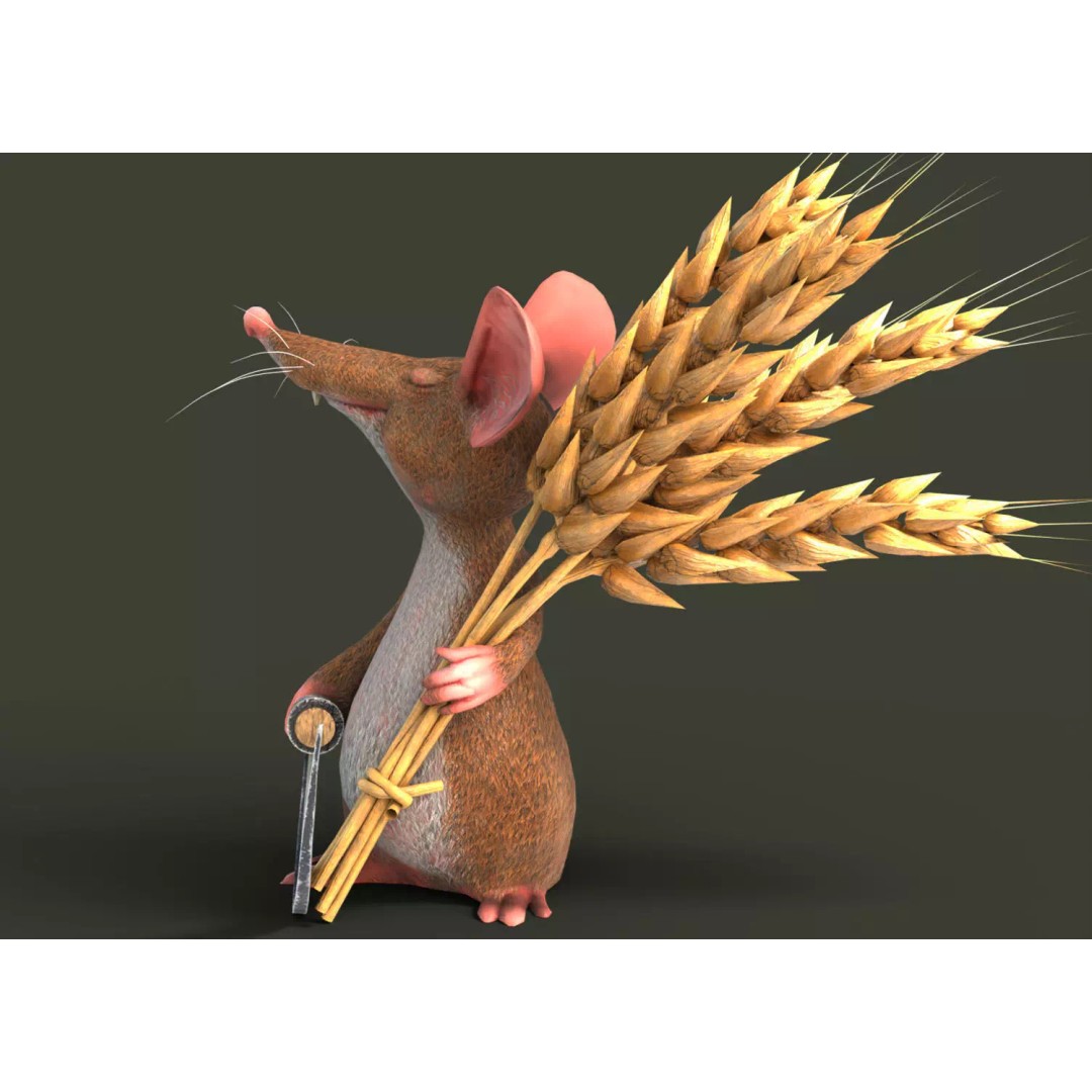 Field Mouse 3D Model – Low Poly Character, Game Ready, FBX - View 4
