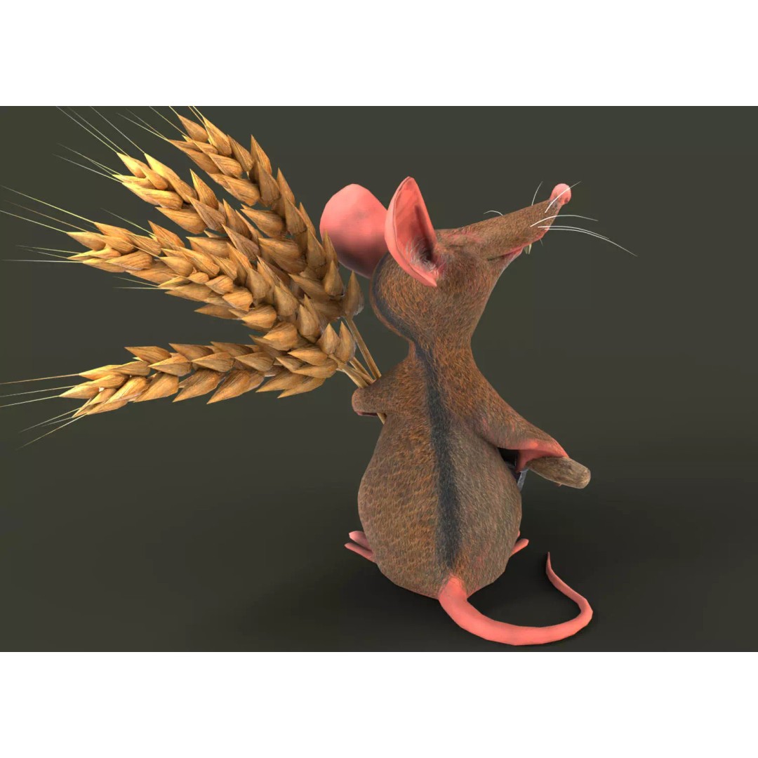 Field Mouse 3D Model – Low Poly Character, Game Ready, FBX - View 5