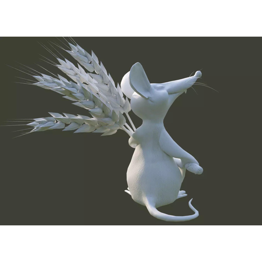 Field Mouse 3D Model – Low Poly Character, Game Ready, FBX - View 8