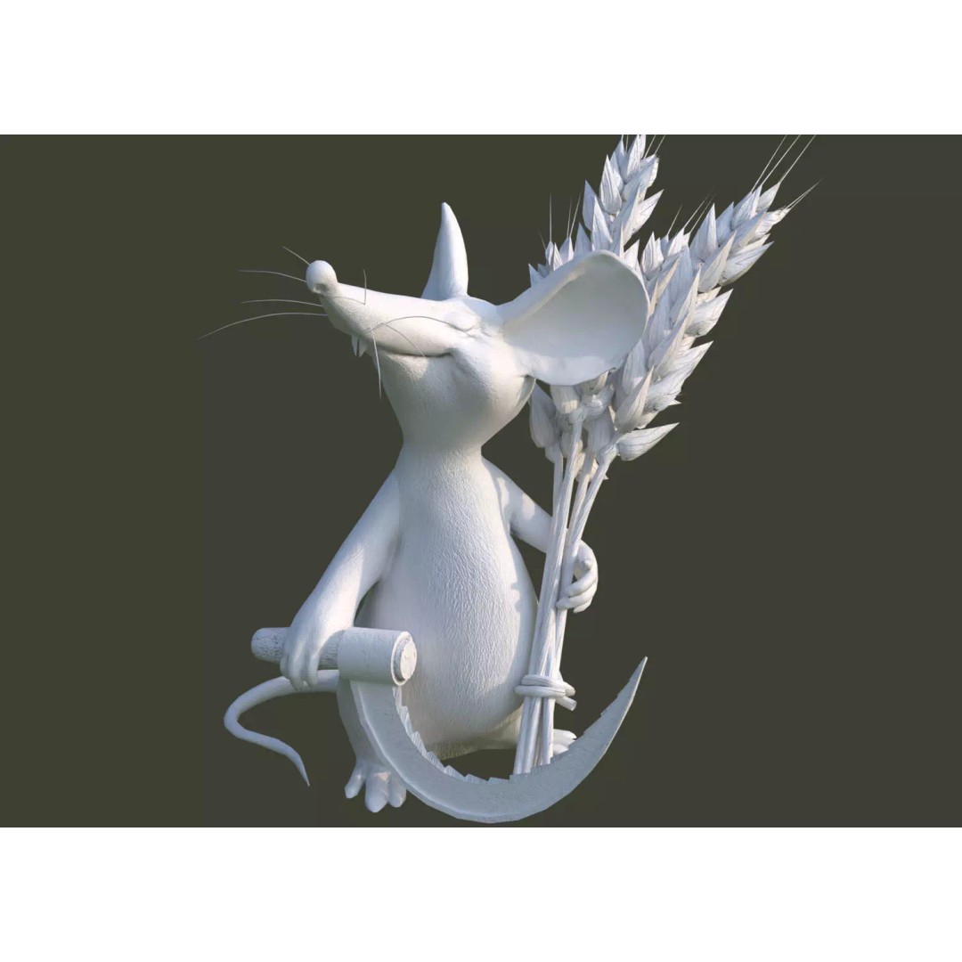 Field Mouse 3D Model – Low Poly Character, Game Ready, FBX - View 9