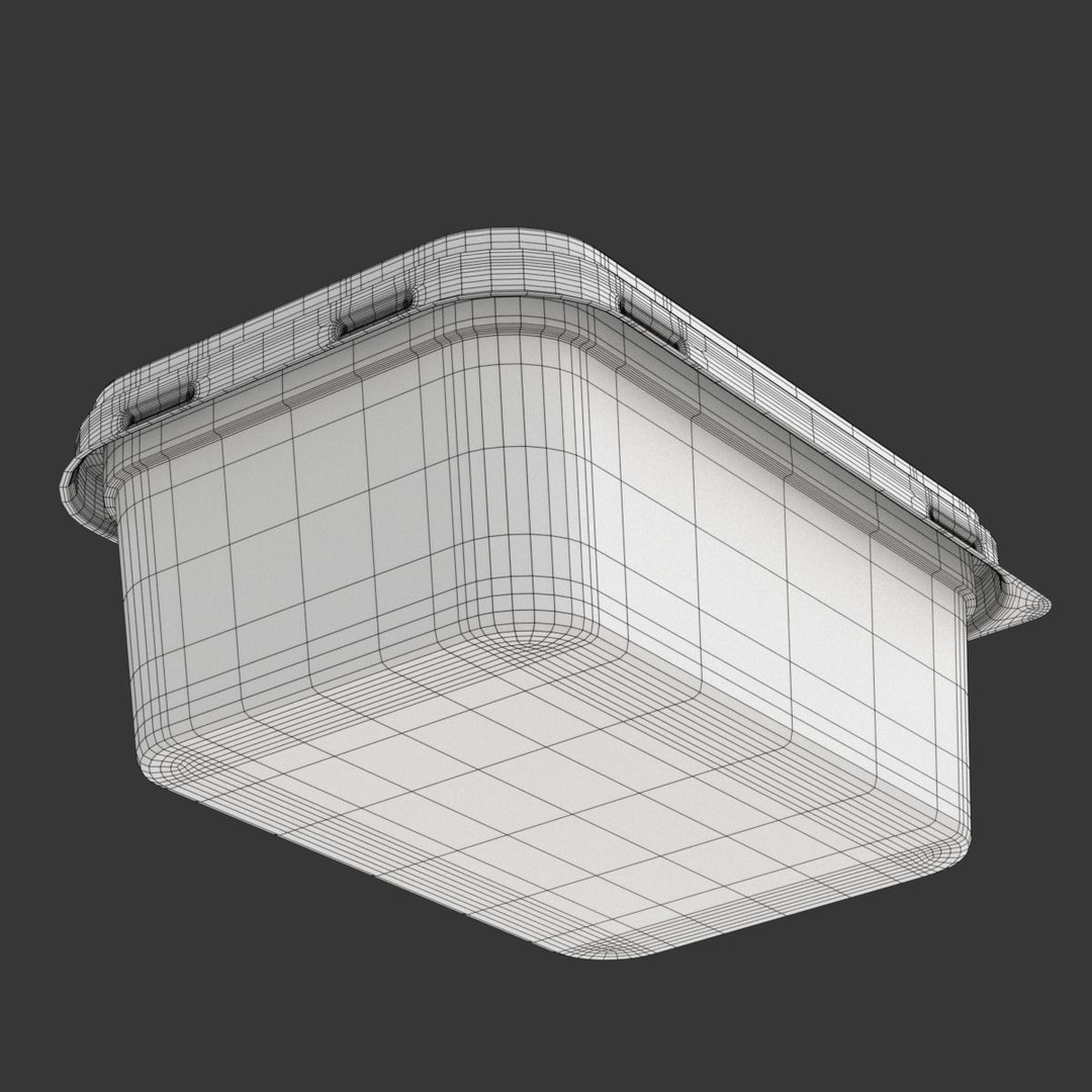 Margarine Box 3D Model – Textured Food Packaging, Blender, FBX, OBJ