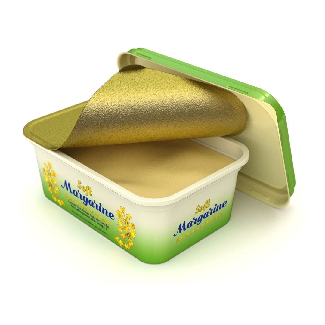 Margarine Box 3D Model – Textured Food Packaging, Blender, FBX, OBJ - View 12