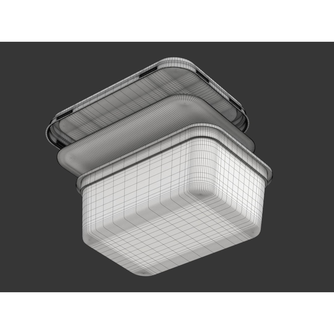 Margarine Box 3D Model – Textured Food Packaging, Blender, FBX, OBJ - View 27