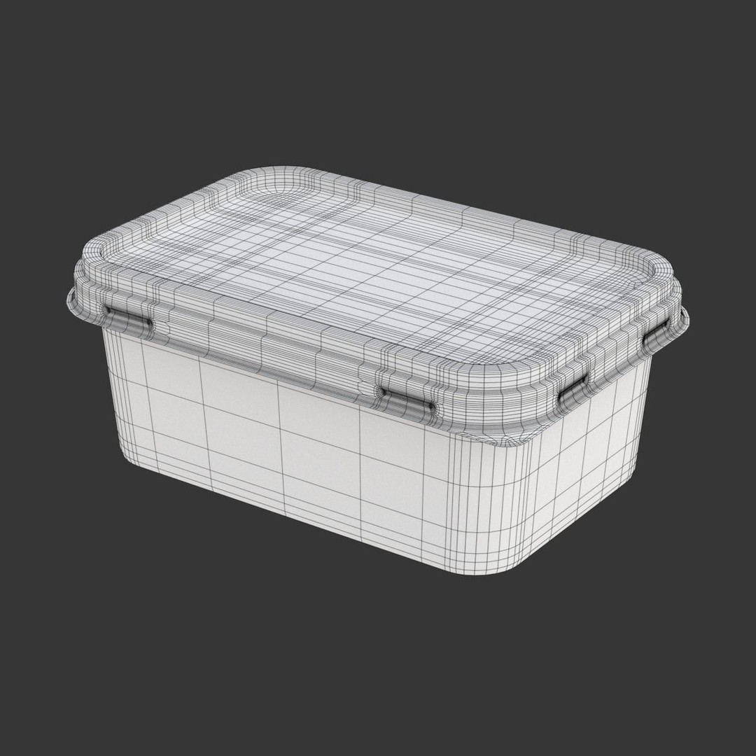 Margarine Box 3D Model – Textured Food Packaging, Blender, FBX, OBJ - View 32