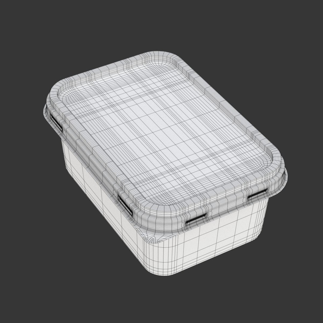 Margarine Box 3D Model – Textured Food Packaging, Blender, FBX, OBJ - View 33