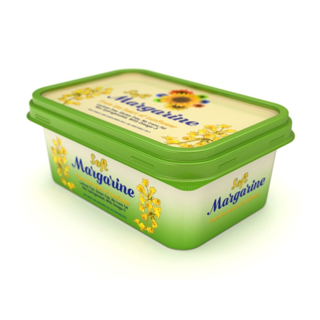 Margarine Box 3D Model – Textured Food Packaging, Blender, FBX, OBJ - View 9