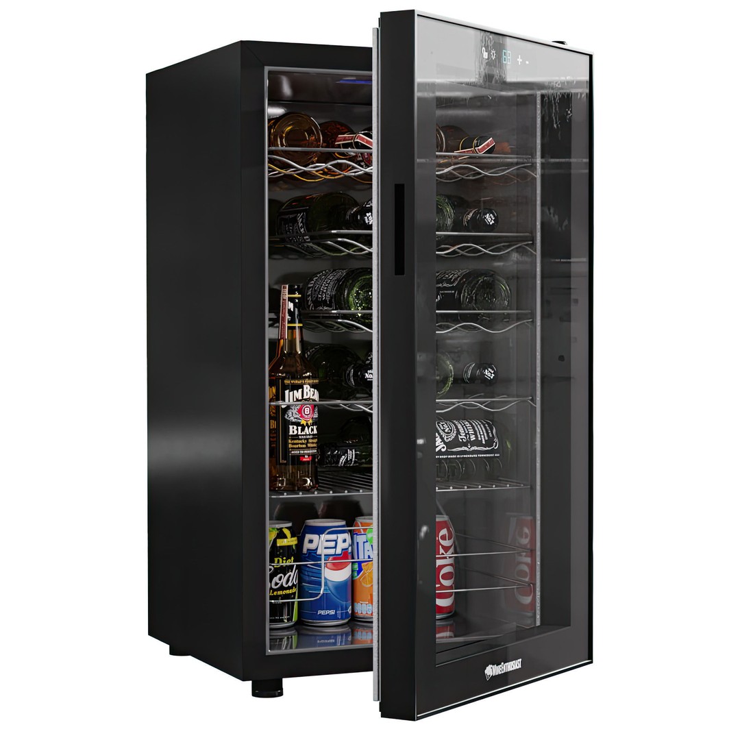 Enthusiast Wine Cooler 3D Model – Detailed Appliance with PBR Textures, FBX - View 4
