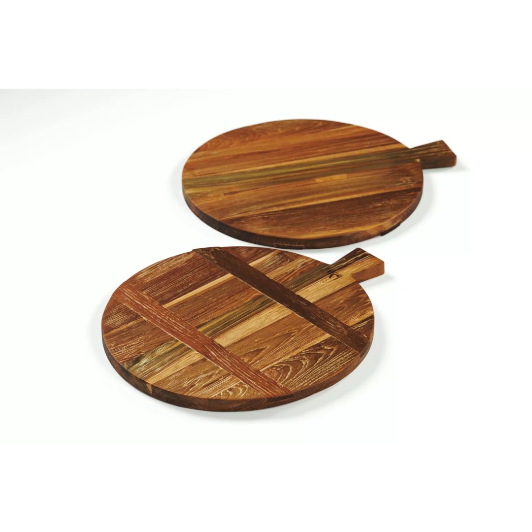 Round Wooden Cutting Board 3D Model – PBR Textures, FBX, OBJ - View 2