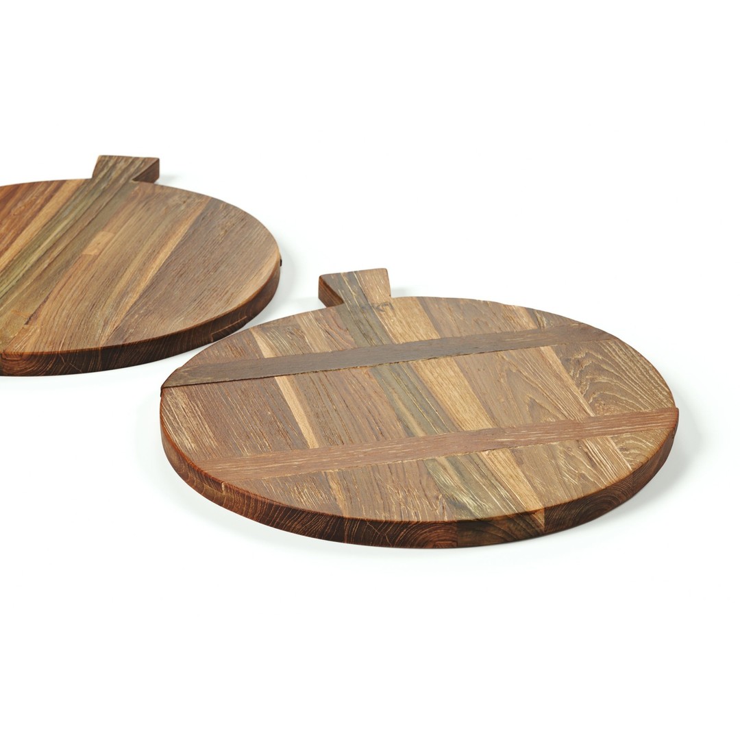 Round Wooden Cutting Board 3D Model – PBR Textures, FBX, OBJ - View 6