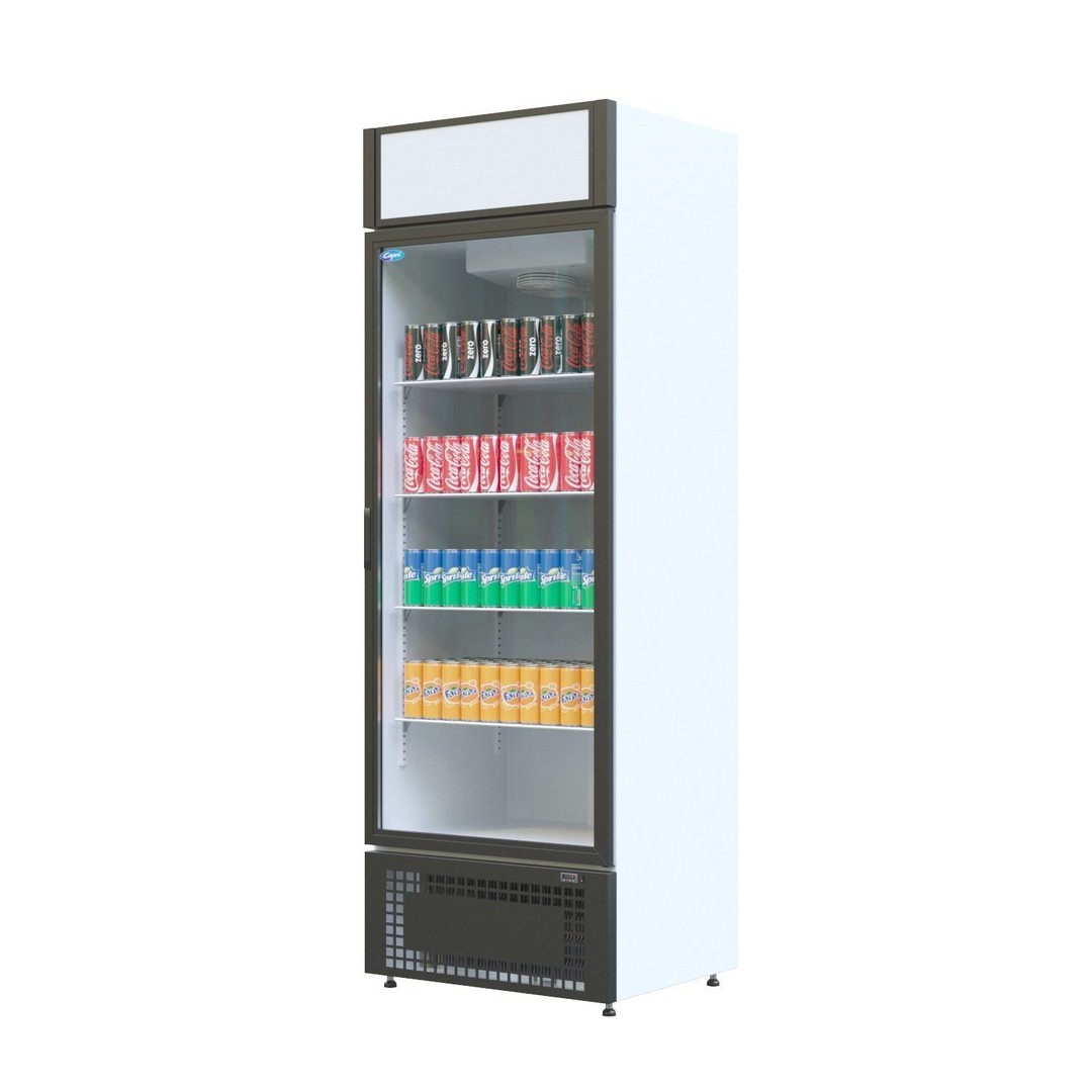 Capri 07 Fridge 3D Model – Medium-Temperature Showcase, FBX - View 5