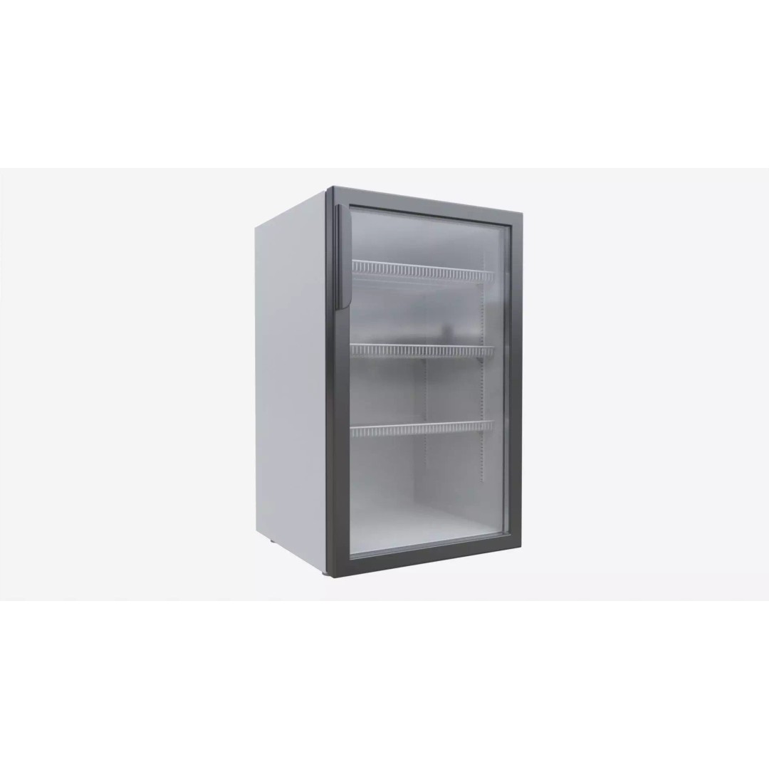 Beverage Cooler 3D Model – Medium Industrial Fridge with PBR Textures - View 2