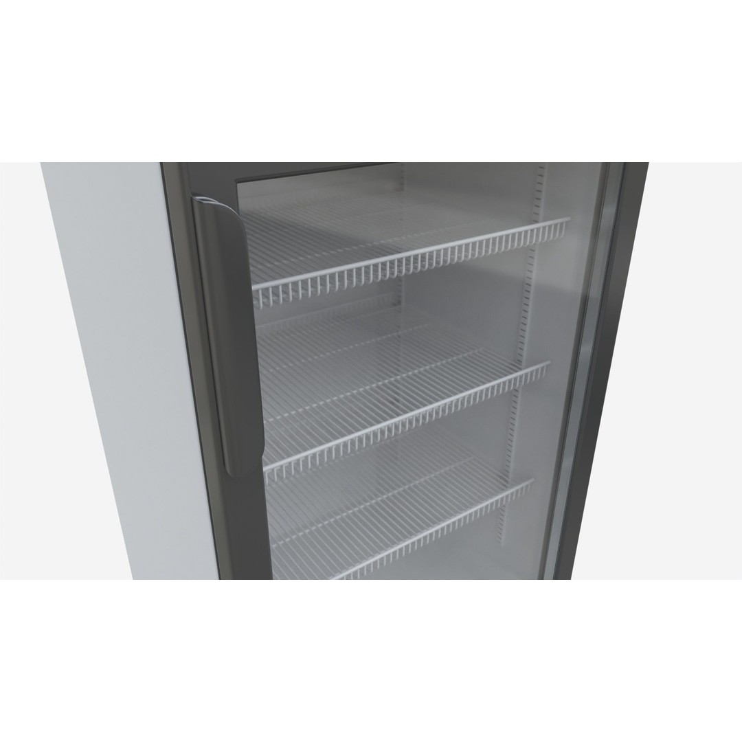 Beverage Cooler 3D Model – Medium Industrial Fridge with PBR Textures - View 5